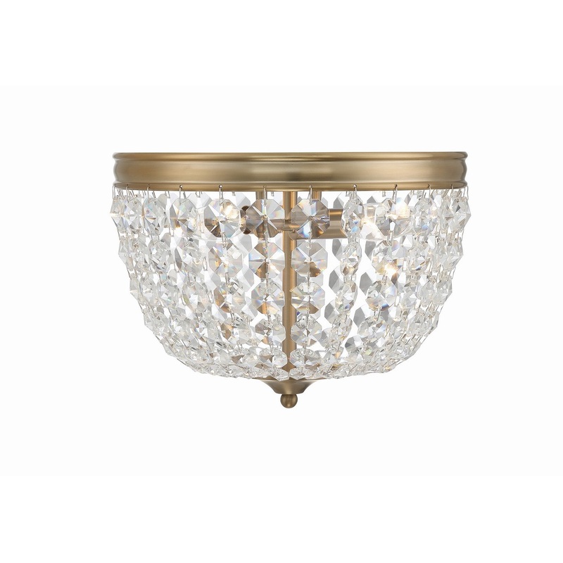 Nola 2-Light Ceiling Mount in Vibrant Gold