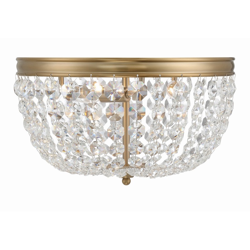 Nola 3-Light Ceiling Mount in Vibrant Gold