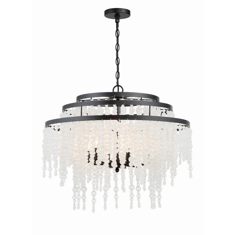 Poppy 6-Light Chandelier in Matte Black