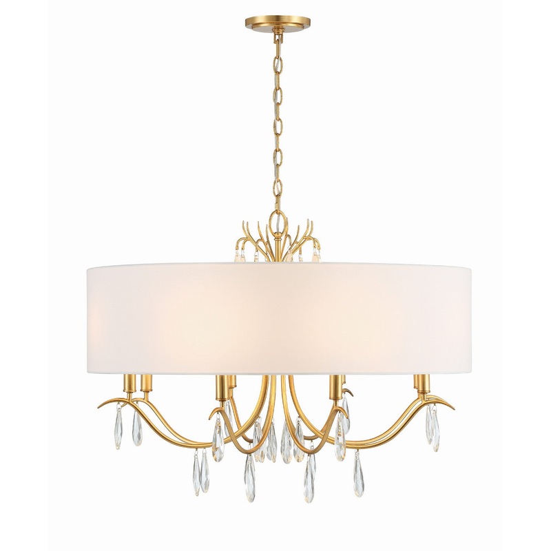 Rollins 8-Light Chandelier in Antique Gold