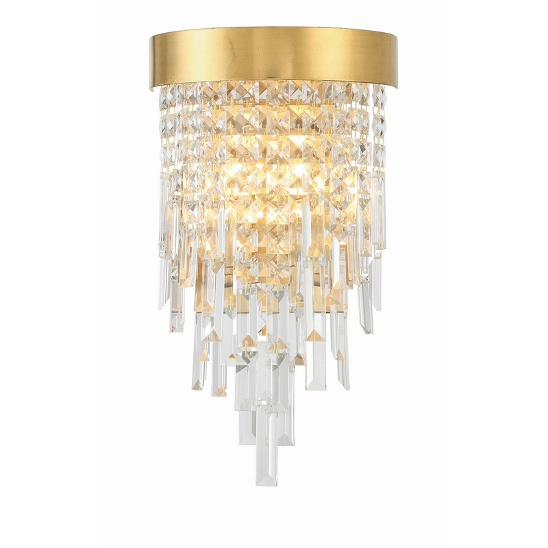 Winfield 2-Light Wall Mount in Antique Gold