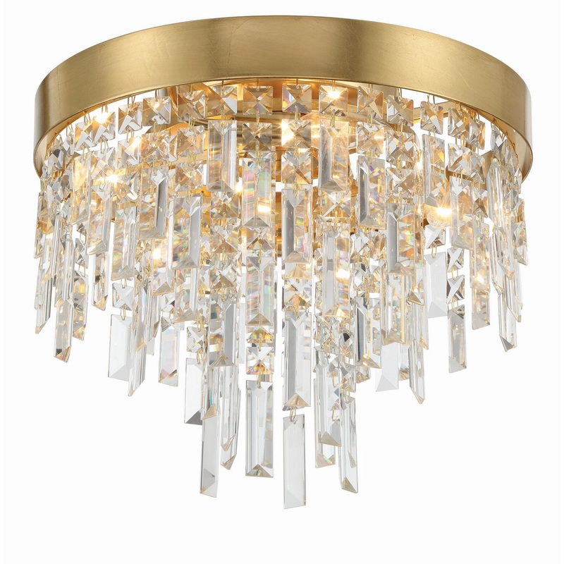 Winfield 4-Light Ceiling Mount in Antique Gold