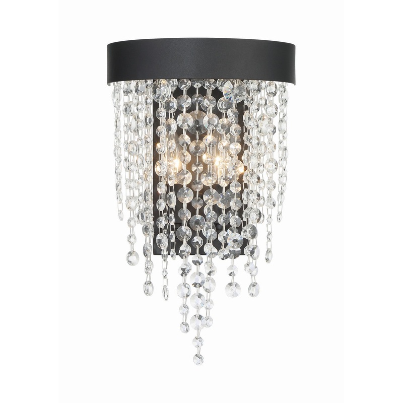Winham 2-Light Wall Mount in Black Forged