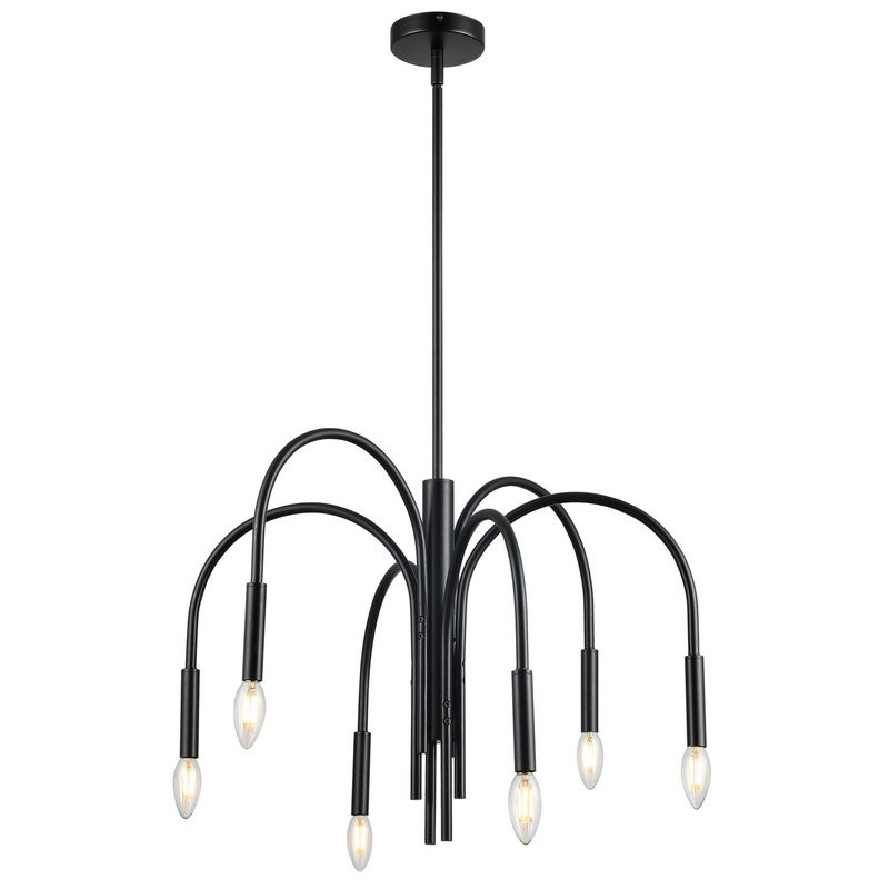 Callway 6-Light Chandelier in Black