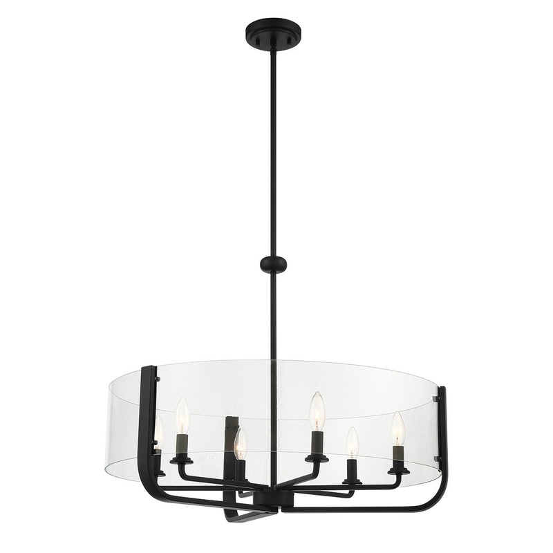 Campisi 6-Light Chandelier in Black