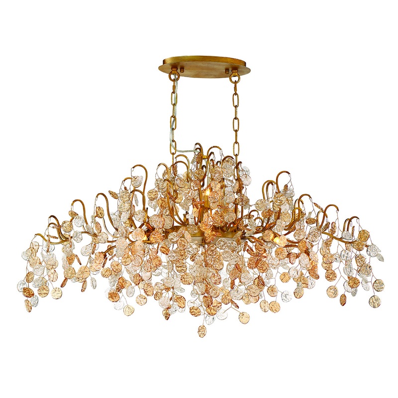 Campobasso 10-Light Chandelier in Gold