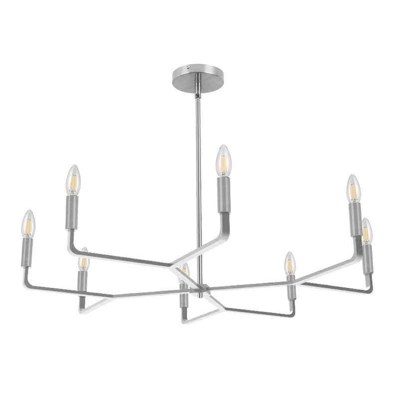 Colette 8-Light Chandelier in Polished Chrome