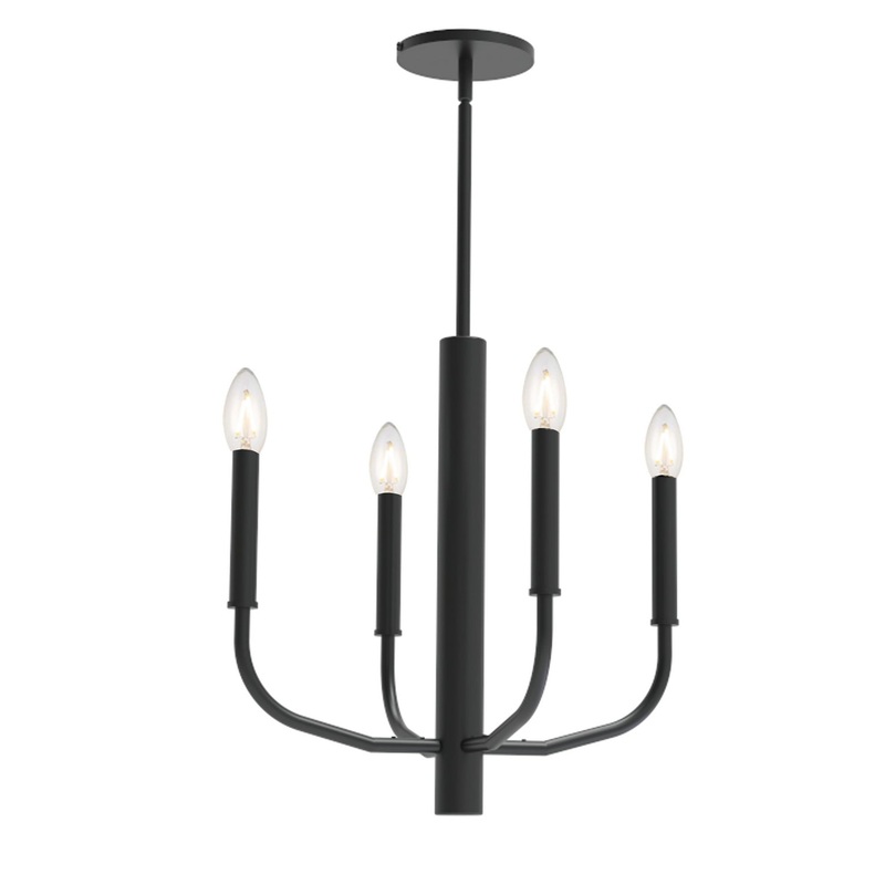 Eleanor 4-Light Chandelier in Black