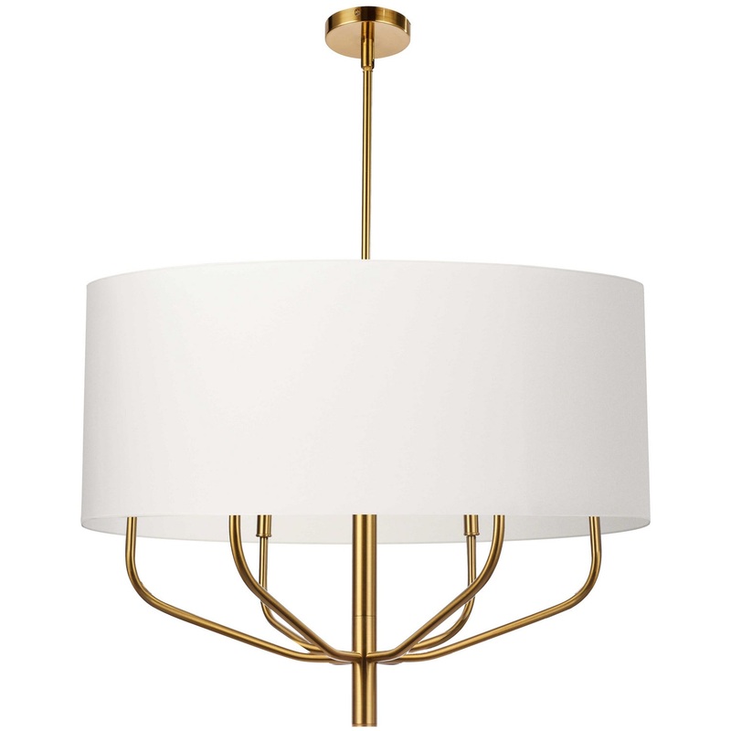 Eleanor 6-Light Chandelier in White