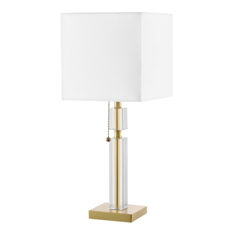 Fernanda 1-Light Table Lamp in Aged Brass