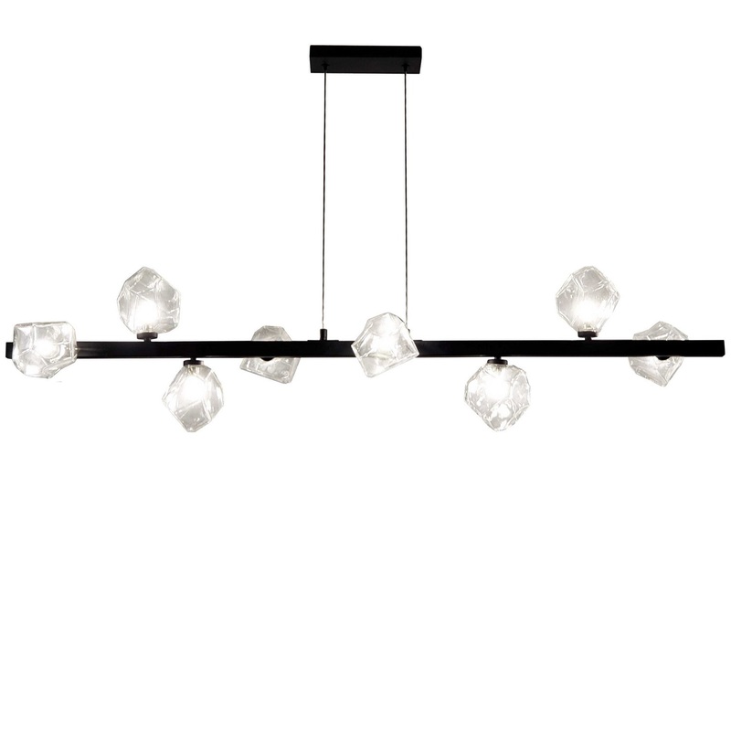 Pearlene 8-Light Pendant in Matte Black