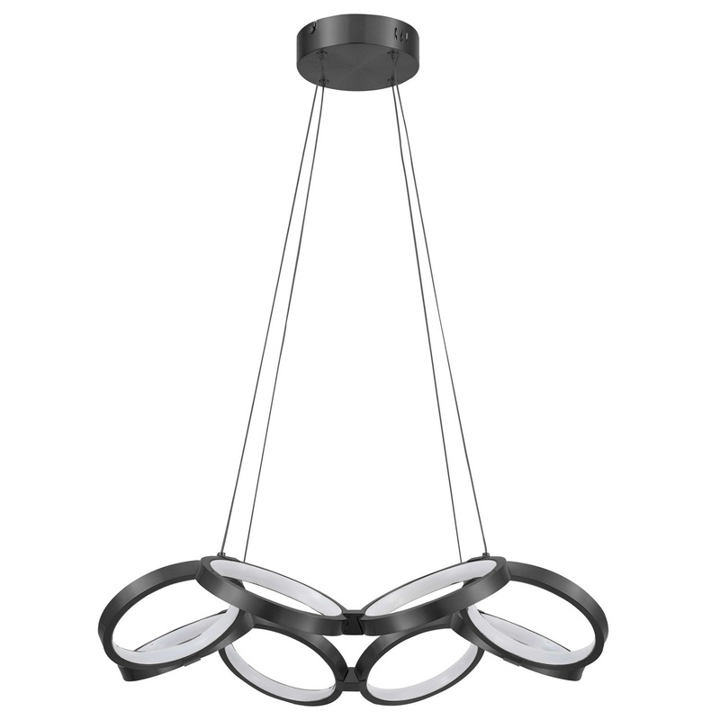 Philo LED Chandelier in Matte Black