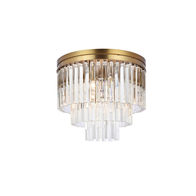 Sydney 9-Light Flush Mount in Satin Gold