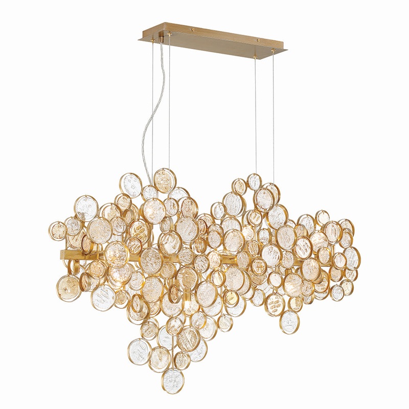 Trento 12-Light Chandelier in Antique Gold