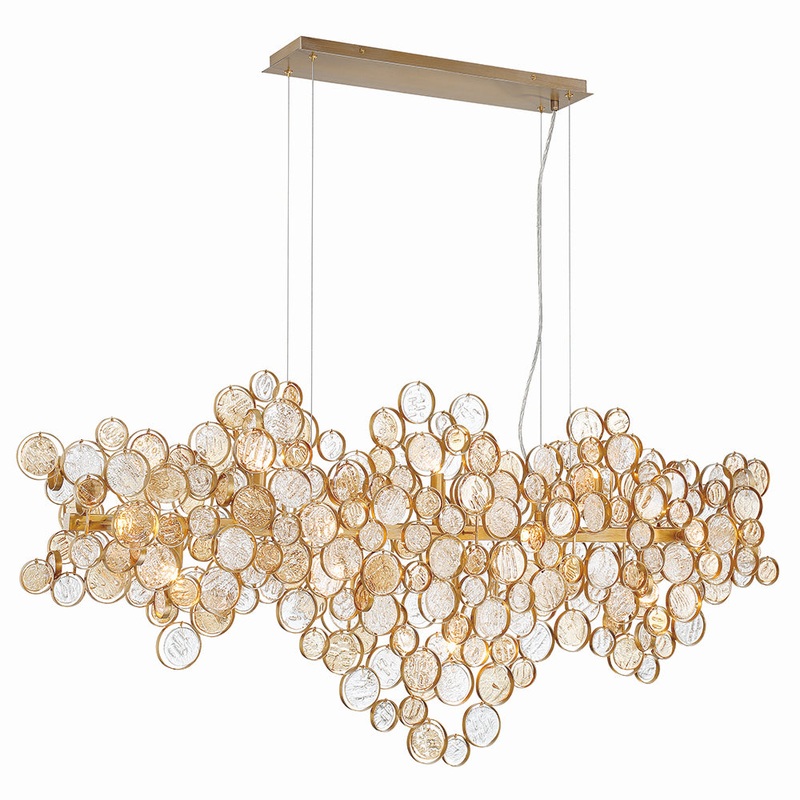 Trento 15-Light Chandelier in Antique Gold