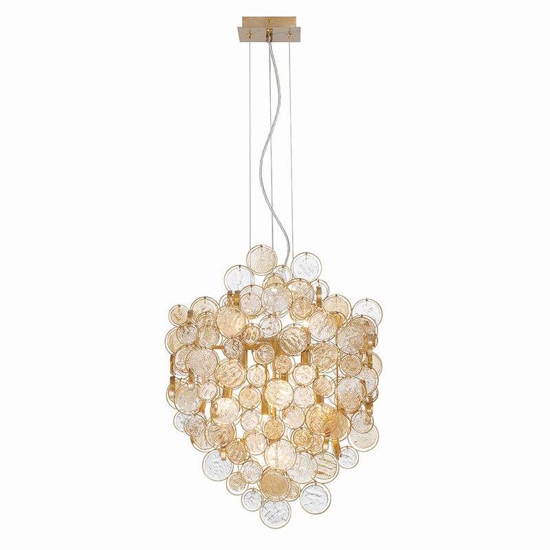 Trento 7-Light Chandelier in Antique Gold