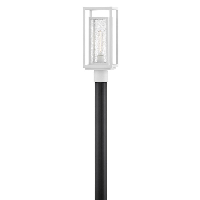 Republic LED Post Mount in Textured White