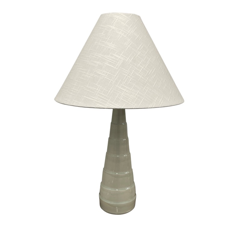 Scatchard 1-Light Table Lamp in Gray Gloss