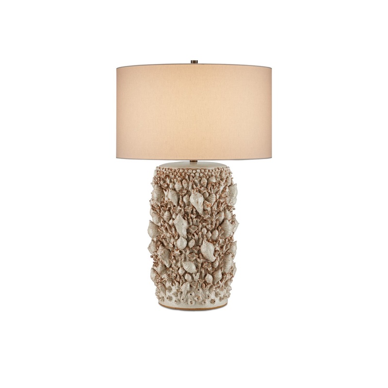 Corfu 1-Light Table Lamp in Milky White