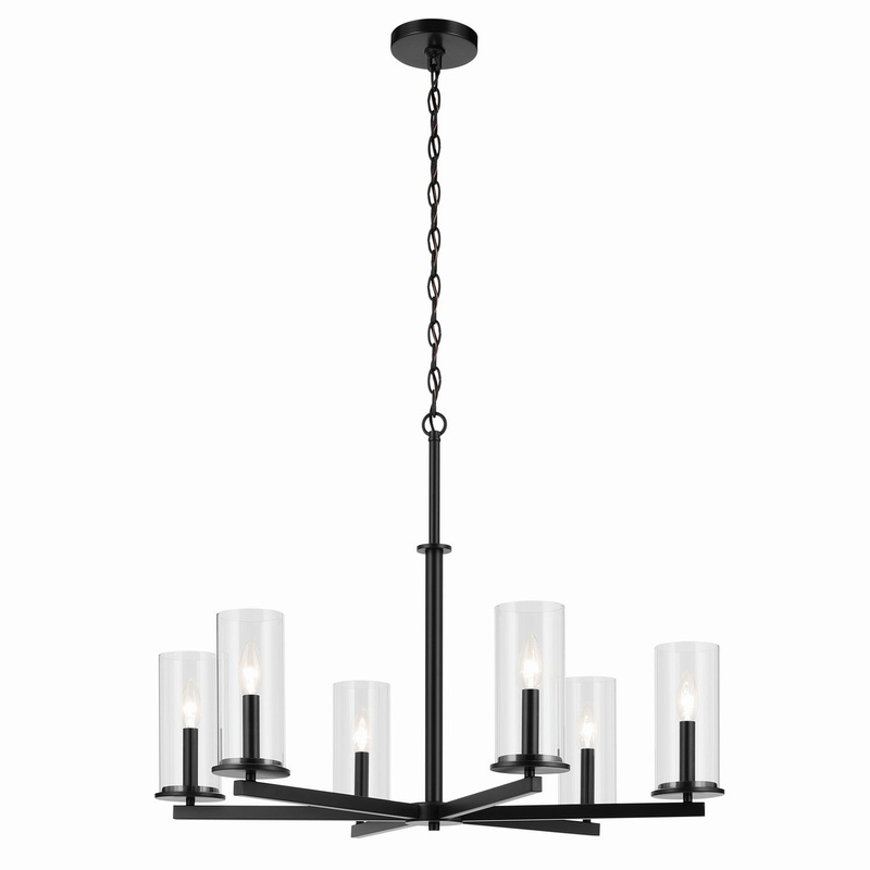 Crosby 6-Light Chandelier in Black