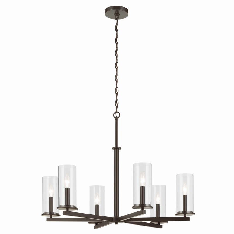 Crosby 6-Light Chandelier in Olde Bronze