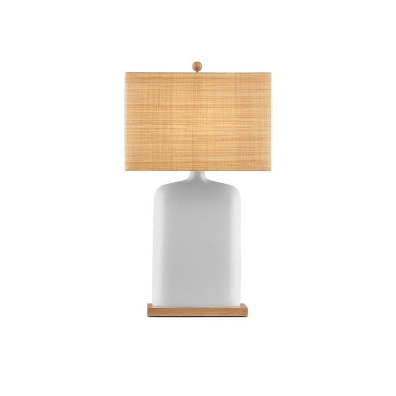 Musing 1-Light Table Lamp in White & Natural
