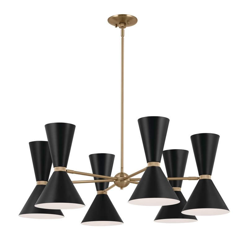 Phix 12-Light Chandelier in Champagne Bronze