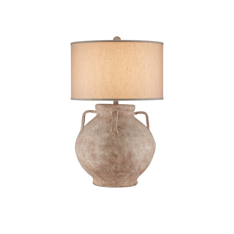 Pompeii 1-Light Table Lamp in Brownish Gray