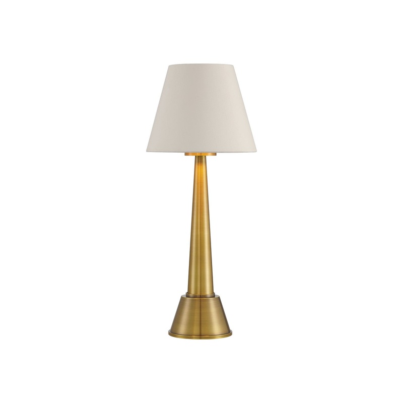 Saunter 1-Light Table Lamp in Brass