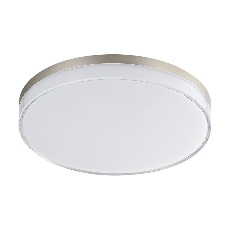 Edge LED Flush Mount in Satin Nickel