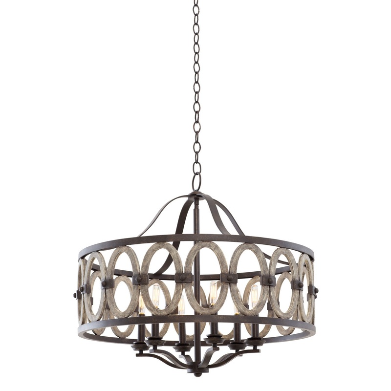 Farmhouse Belmont 28.5" Pendant in Florence Gold