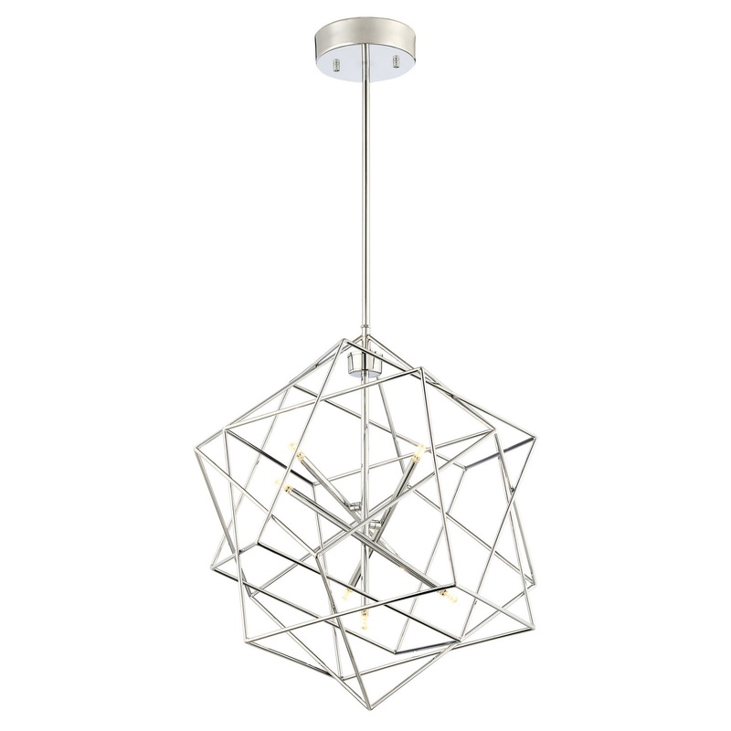 Stacia LED Pendant in Chrome Finished