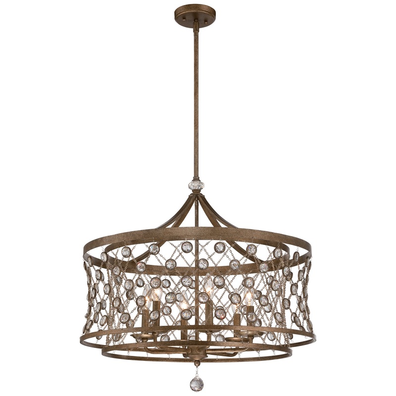 Vel Catena 6-Light Pendant in Arcadian Gold