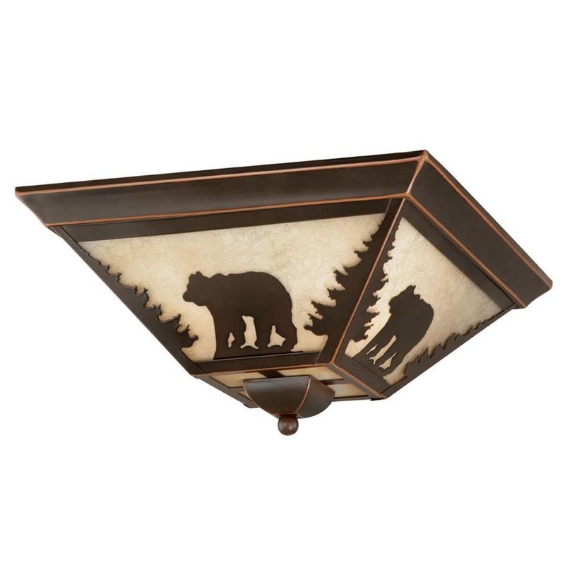 Bozeman 14" Flush Mount in Burnished Bronze
