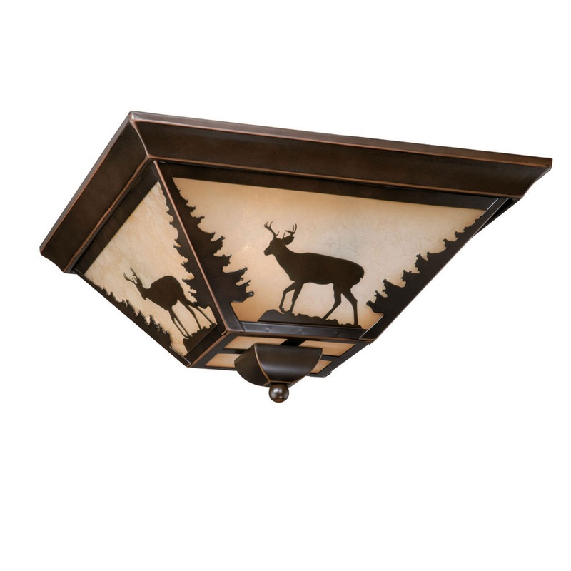 Bryce 14" Flush Mount in Burnished Bronze