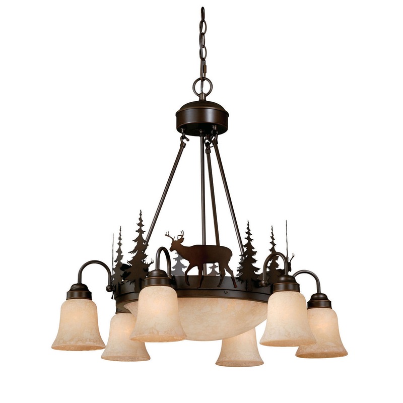 Bryce 9-Light Chandelier in Burnished Bronze