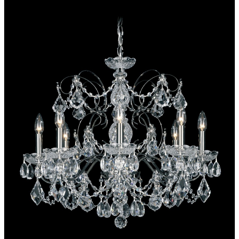 Century 8-Light Chandelier in Black