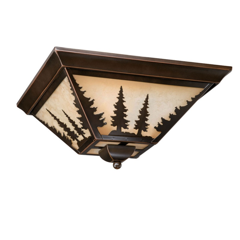 Yosemite 14" Flush Mount in Burnished Bronze