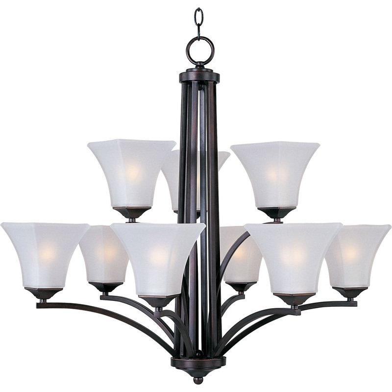Aurora 9-Light Chandelier in Oil Rubbed Bronze