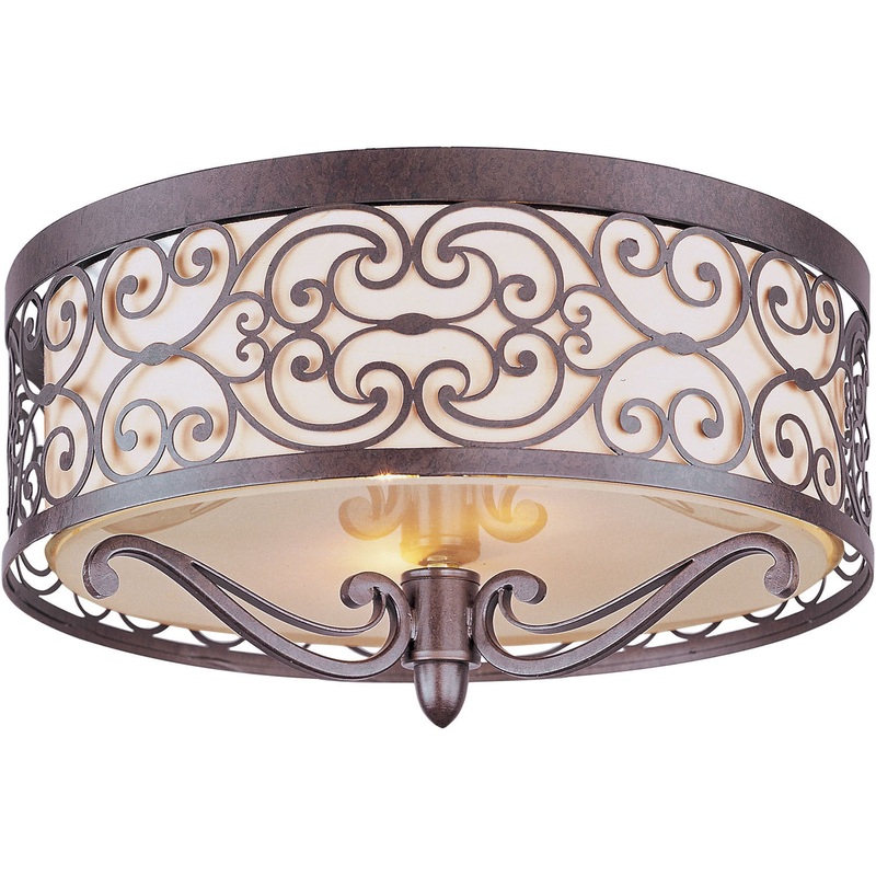 Mondrian 2-Light Flush Mount in Umber Bronze