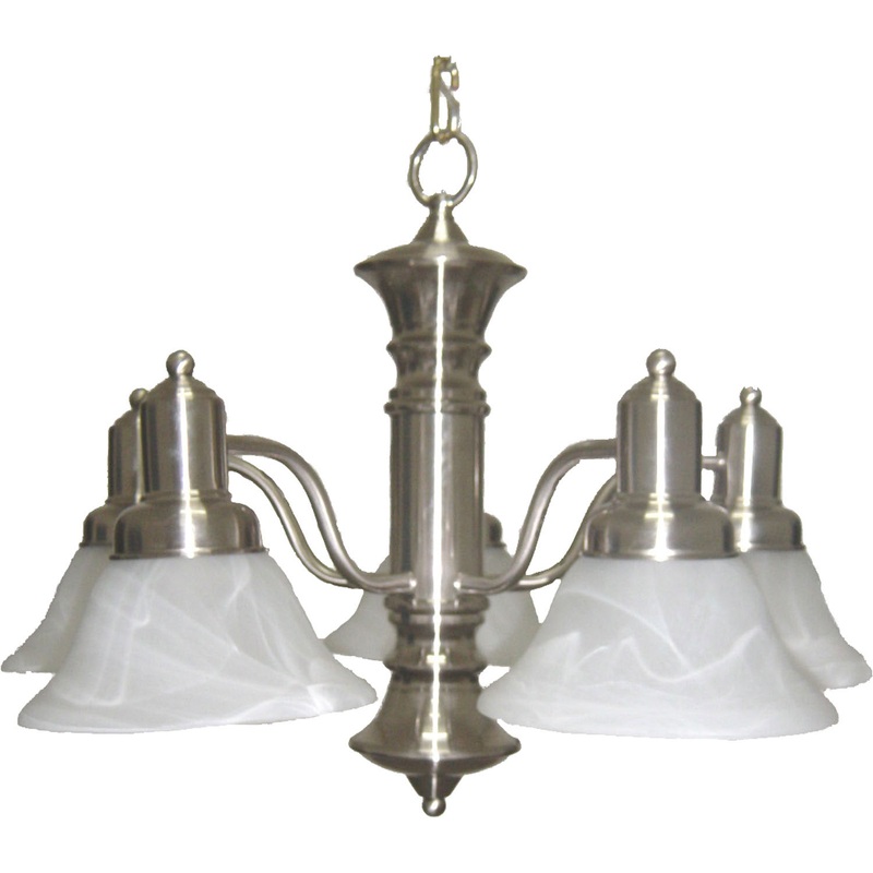 Newburg 5-Light Chandelier in Satin Nickel