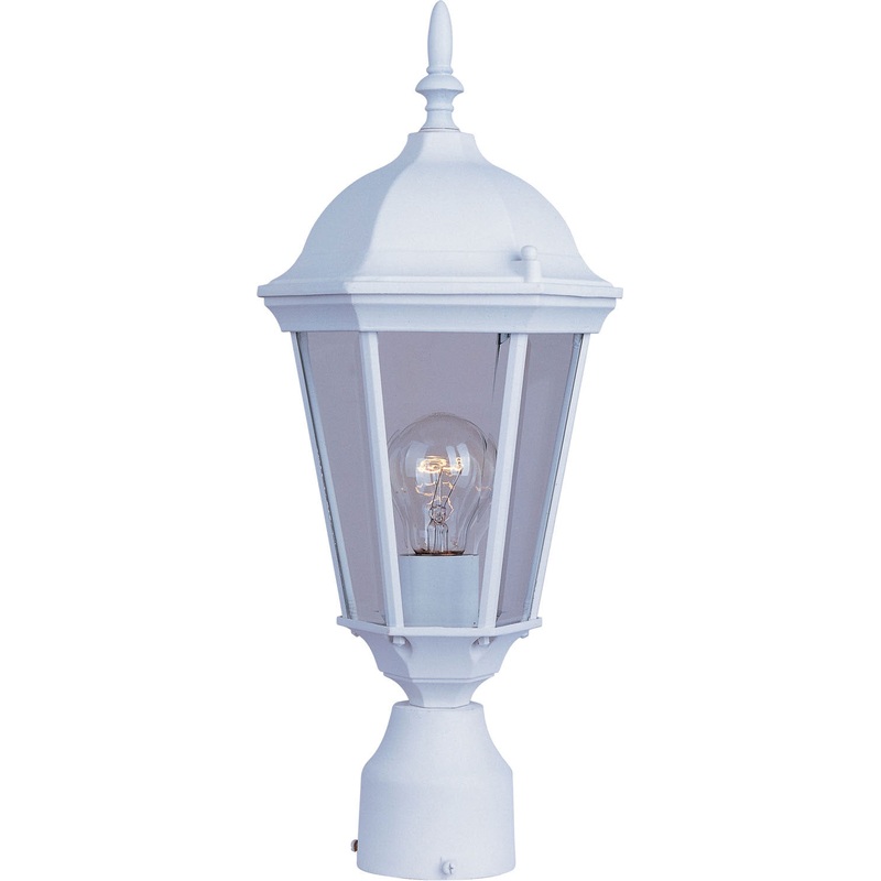 Westlake Cast 1-Light Outdoor Pole/Post Lantern in White