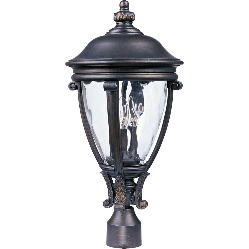 Camden VX 3-Light Outdoor Pole/Post Lantern in Golden Bronze