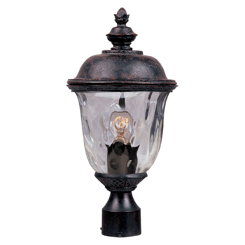 Carriage House DC 1-Light Outdoor Pole/Post Lantern in Oriental Bronze