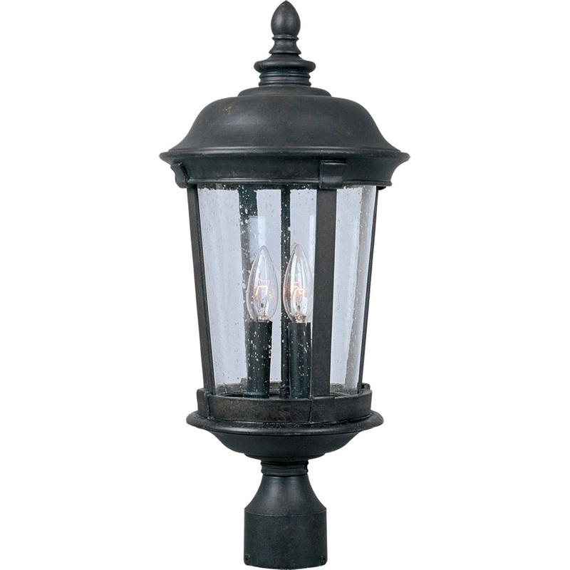 Dover Cast 3-Light Outdoor Pole/Post Lantern in Bronze