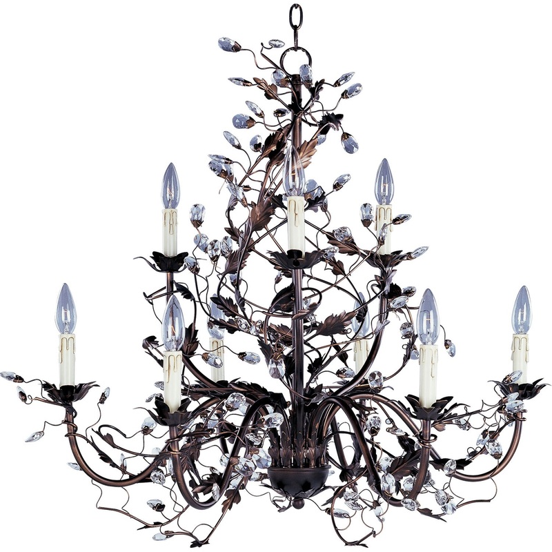 Elegante 9-Light Chandelier in Oil Rubbed Bronze