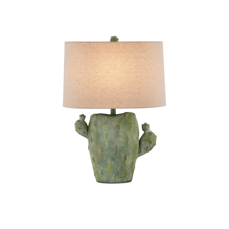 1-Light Table Lamp in Antiqued Green