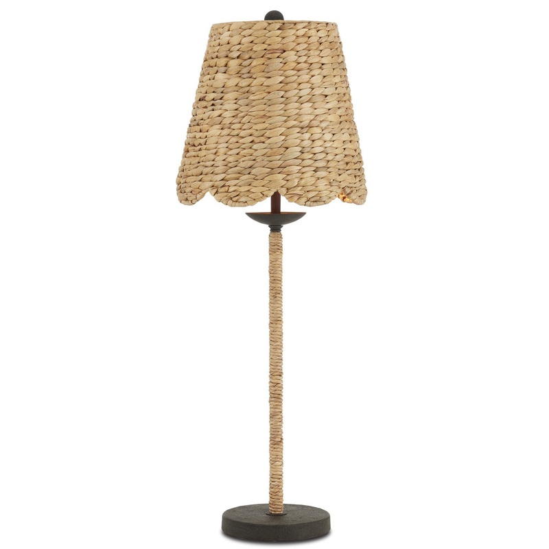Suzanne Duin 1-Light Table Lamp in Natural & Black