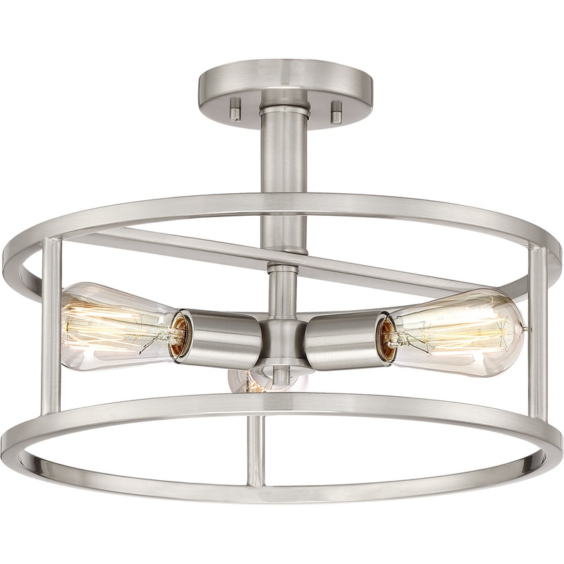 New Harbor 3-Light Semi-Flush Mount
