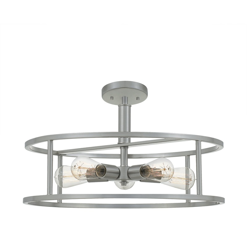 New Harbor 5-Light Semi-Flush Mount